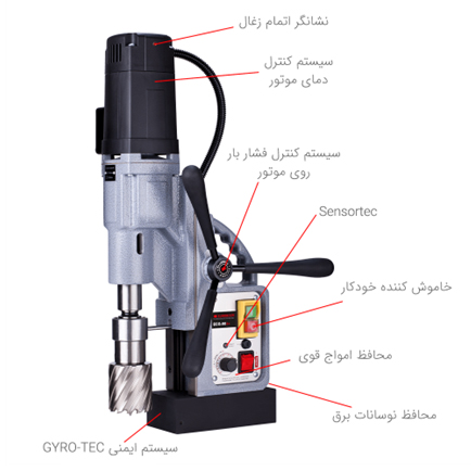 رسم فنی دستگاه دریل مگنت +ECO60S