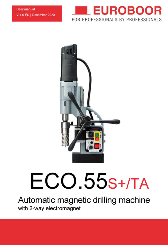 راهنمای دستگاه دریل مگنت ECO.55S.TA