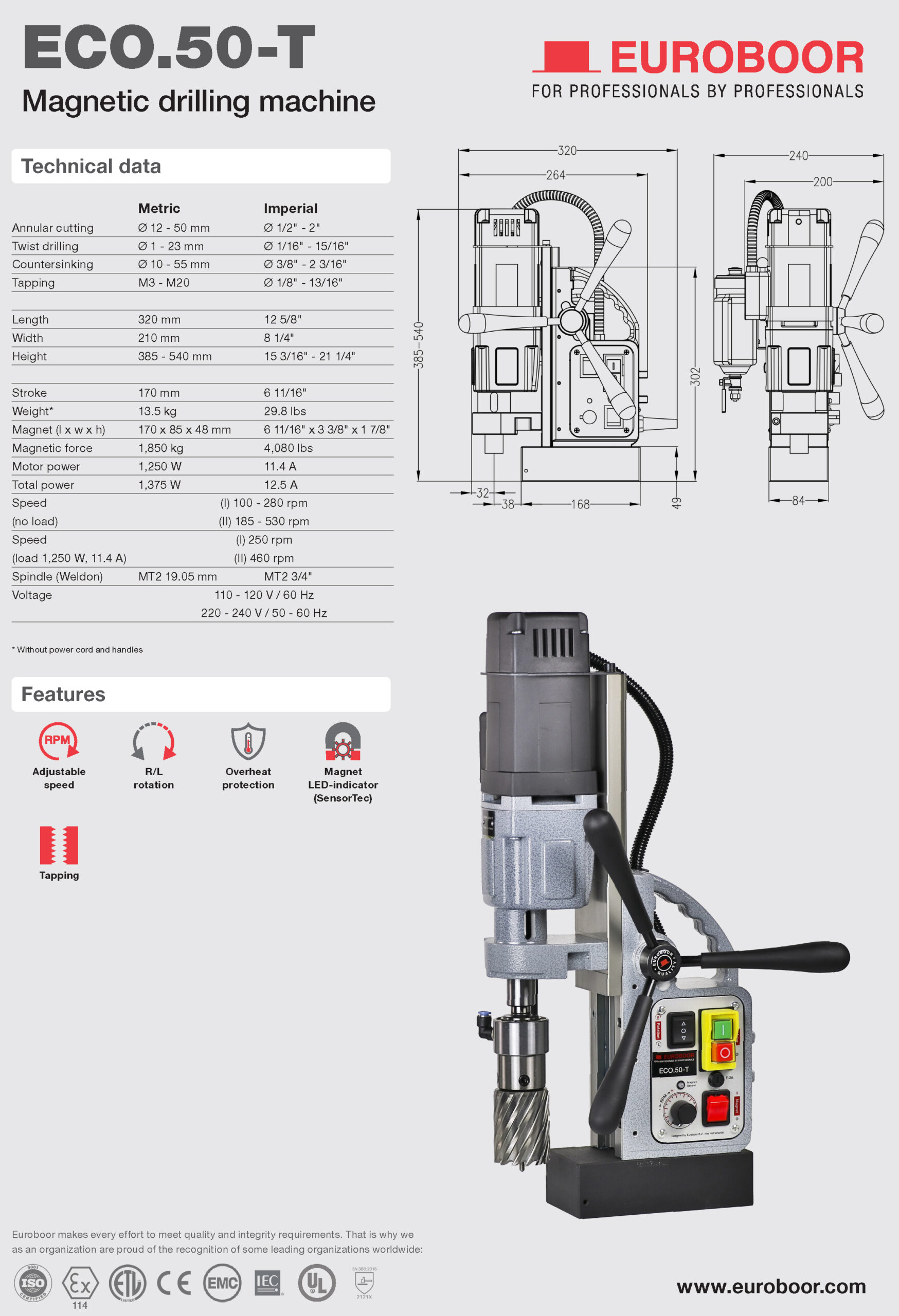 کاتالوگ دریل مگنت ECO50T